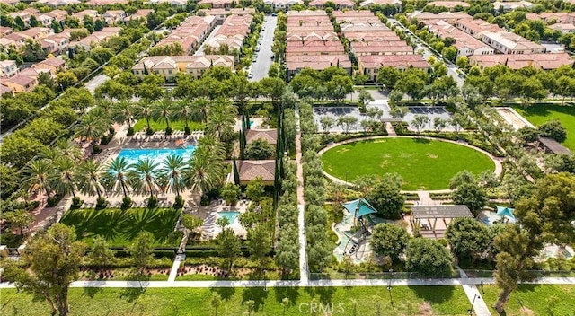 84 Plum Feather, Irvine, CA 92620 - aerial view of property's location with a pool and nearby suburban area