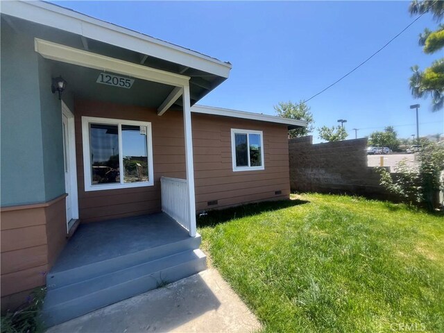12055 Mount Vernon Ave, Grand Terrace, CA 92313 - doorway to property with crawl space