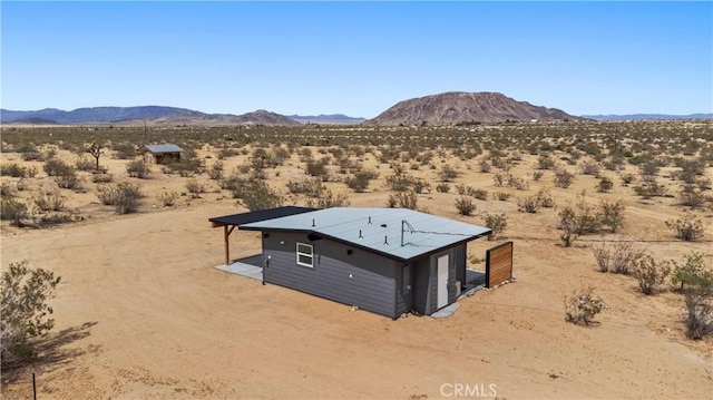 57628 Pine St, Landers, CA 92285 - overview of rural landscape featuring a desert landscape and a mountain backdrop