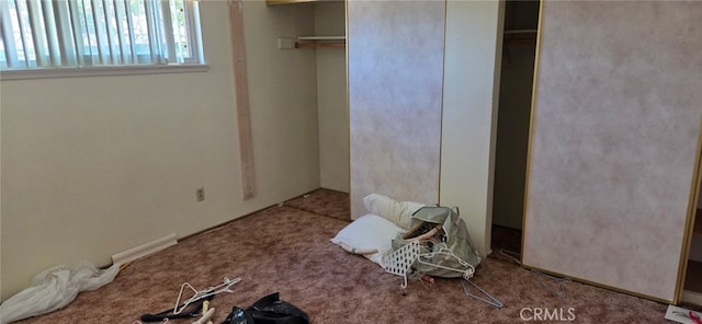 56994 Crestview Dr, Yucca Valley, CA 92284 - unfurnished bedroom featuring carpet flooring and a closet