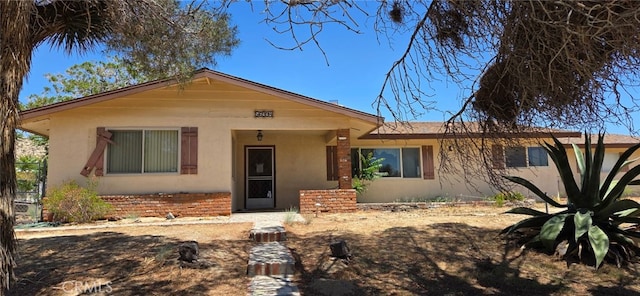 56994 Crestview Dr, Yucca Valley, CA 92284 - view of front of house with stucco siding
