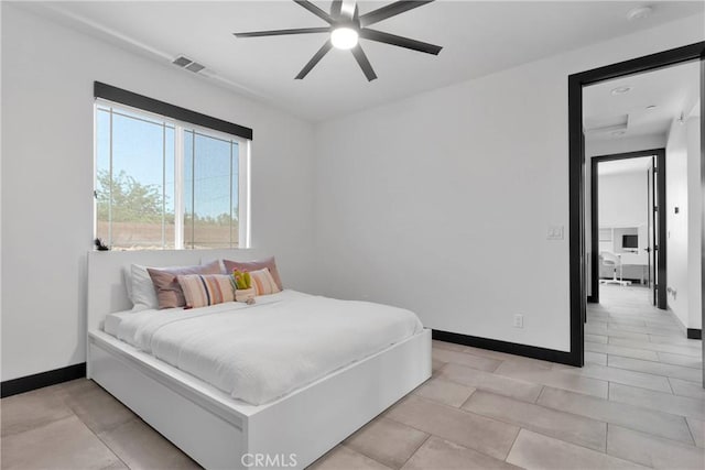 14258 Crow Rd, Apple Valley, CA 92307 - bedroom featuring baseboards and a ceiling fan
