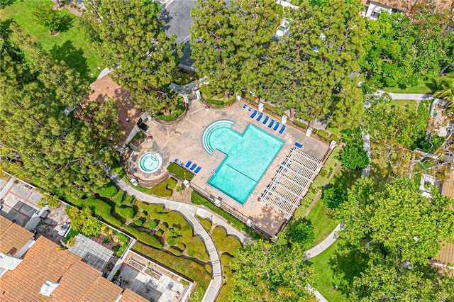 1130 Whitewater Dr Unit 263, Fullerton, CA 92833 - aerial overview of property's location featuring a pool
