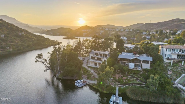 2112 Trentham Rd, Triunfo Pass-Point Mugu, CA 91361 - aerial view of a water and mountain view