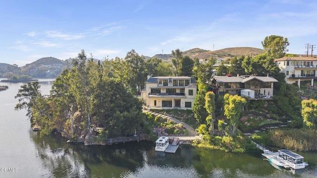 2112 Trentham Rd, Triunfo Pass-Point Mugu, CA 91361 - water view featuring a mountain backdrop
