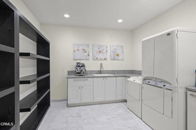 2112 Trentham Rd, Triunfo Pass-Point Mugu, CA 91361 - washroom with separate washer and dryer and recessed lighting
