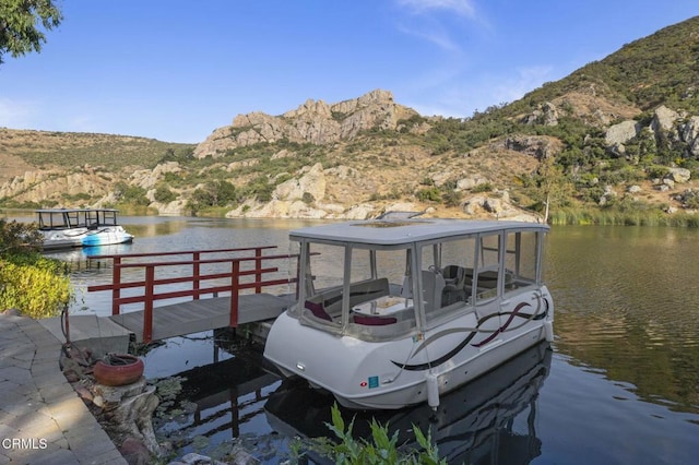 2112 Trentham Rd, Triunfo Pass-Point Mugu, CA 91361 - dock area featuring a water and mountain view