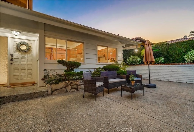 6604 Via Siena, Rancho Palos Verdes, CA 90275 - view of patio with an outdoor living space