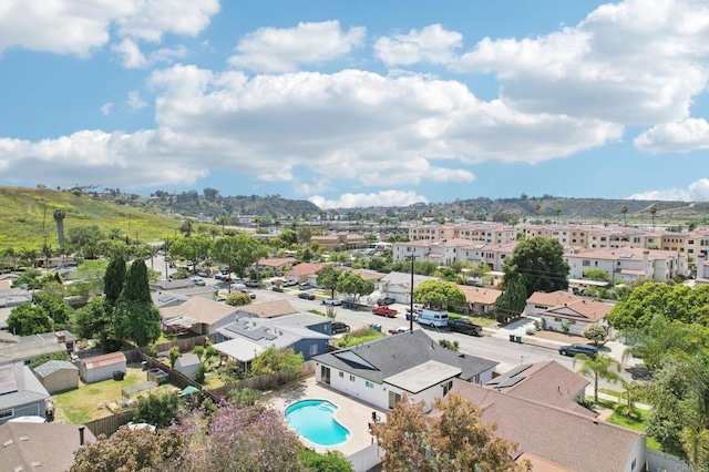 3243 Carolyn Cir, Oceanside, CA 92054 - aerial view of residential area featuring a pool area