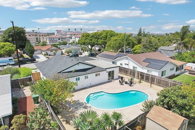 3243 Carolyn Cir, Oceanside, CA 92054 - view of swimming pool with a residential view, a fenced backyard, and a patio
