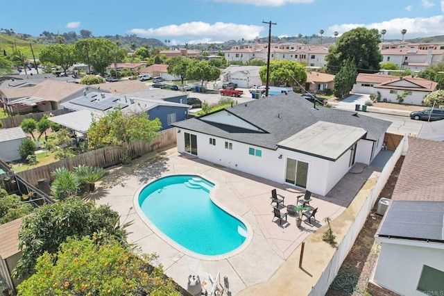 3243 Carolyn Cir, Oceanside, CA 92054 - aerial perspective of suburban area with a pool