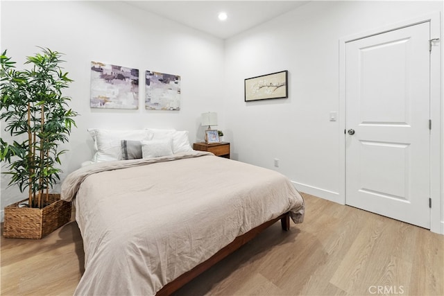 436 E Truslow Ave, Fullerton, CA 92832 - bedroom featuring light wood-style flooring, recessed lighting, and baseboards