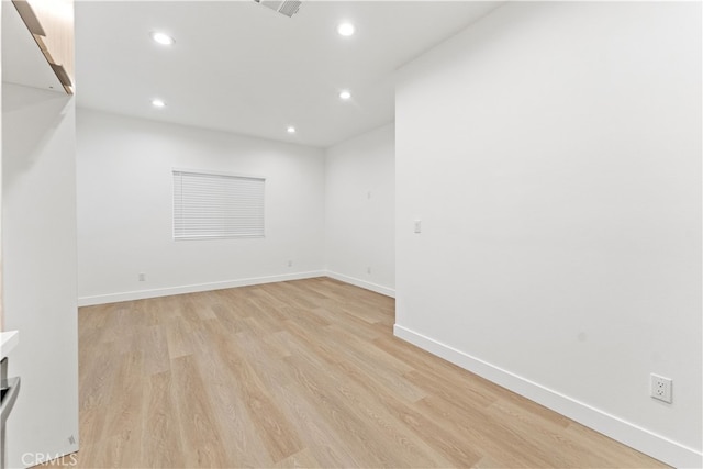 436 E Truslow Ave, Fullerton, CA 92832 - empty room with recessed lighting, light wood-style flooring, and baseboards