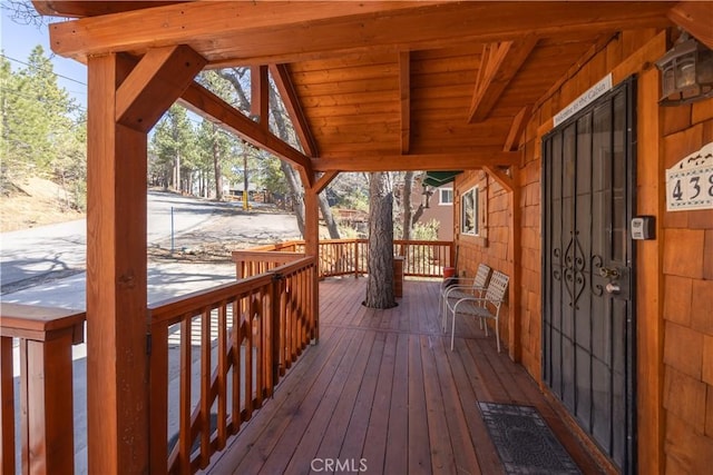 43897 Yosemite Dr, Big Bear Lake, CA 92315 - view of wooden terrace