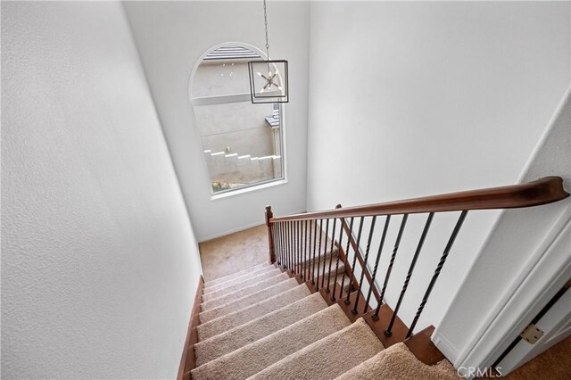 2421 N Feather Hill Dr, Orange, CA 92867 - stairs with carpet