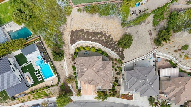 2421 N Feather Hill Dr, Orange, CA 92867 - bird's eye view of a pool