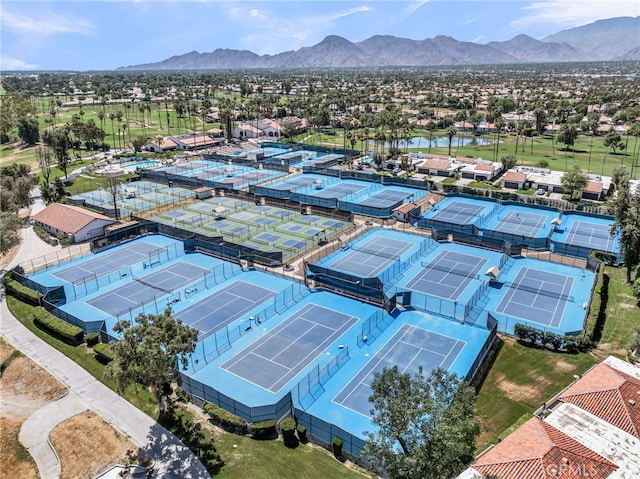 17 Toledo Dr, Rancho Mirage, CA 92270 - aerial view of residential area featuring a water and mountain view