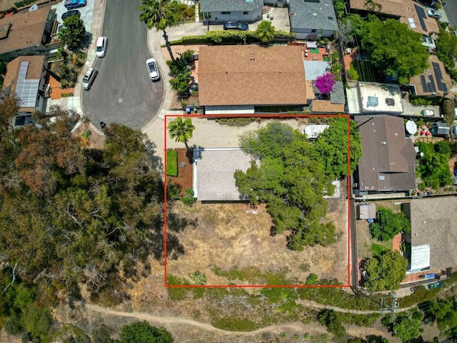 1738 33rd St, San Diego, CA 92102 - aerial view of residential area featuring property parcel outlined