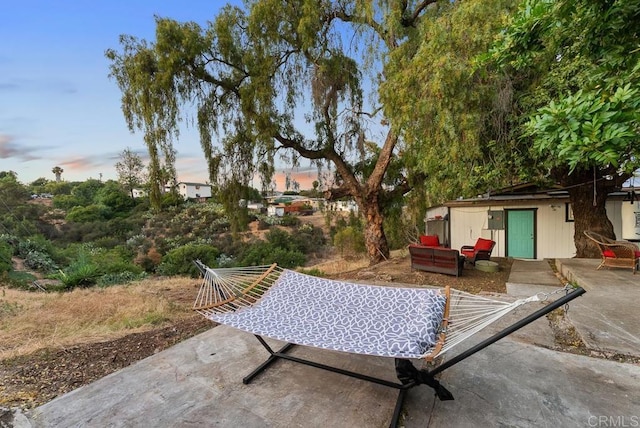 1738 33rd St, San Diego, CA 92102 - view of patio with outdoor lounge area