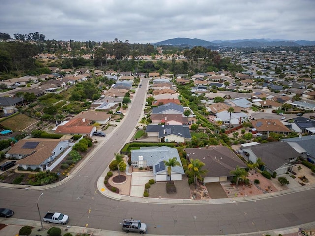 16182 Selva Dr, San Diego, CA 92128 - aerial view of property's location with nearby suburban area and a mountain backdrop