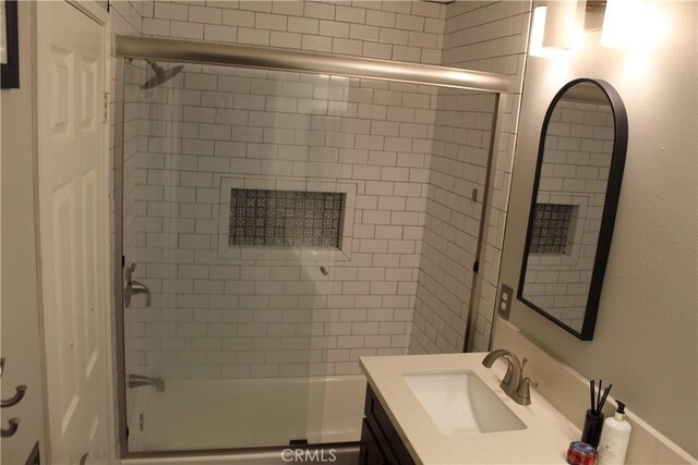 1338 Coral Gables Cir, Corona, CA 92881 - full bathroom with vanity and combined bath / shower with glass door