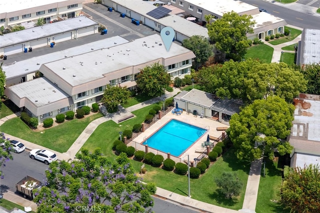 4057 Via Encinas, Cypress, CA 90630 - bird's eye view of a pool