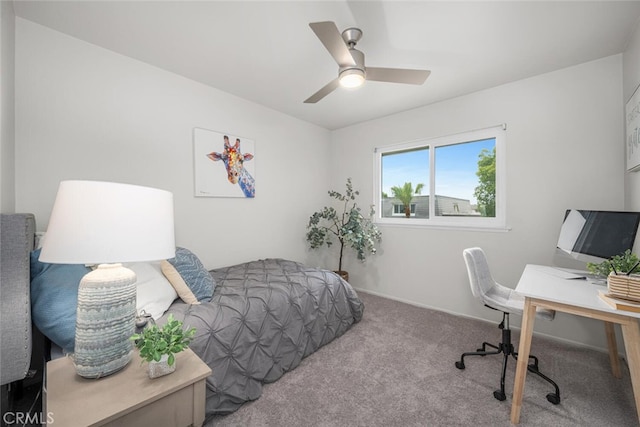 4057 Via Encinas, Cypress, CA 90630 - carpeted bedroom featuring a desk and ceiling fan