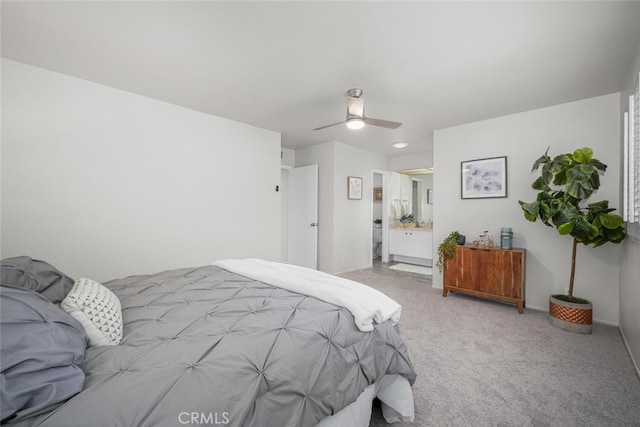 4057 Via Encinas, Cypress, CA 90630 - bedroom with light colored carpet and a ceiling fan