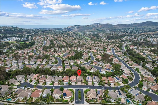 1641 Via Tulipan, San Clemente, CA 92673 - aerial view of property's location with a mountain backdrop and nearby suburban area