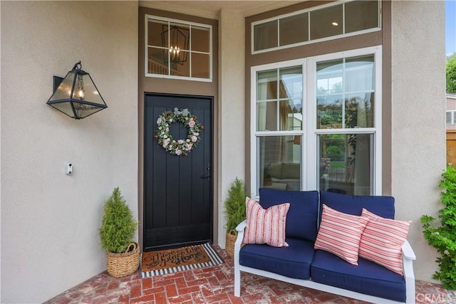 1641 Via Tulipan, San Clemente, CA 92673 - view of exterior entry with stucco siding and a porch