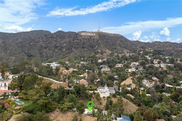 3102 Durand Dr, Los Angeles, CA 90068 - bird's eye view of a mountain backdrop