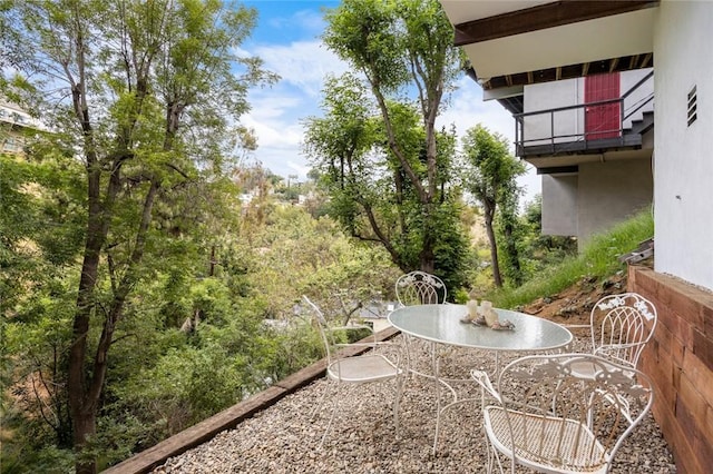 3102 Durand Dr, Los Angeles, CA 90068 - view of patio / terrace featuring a balcony