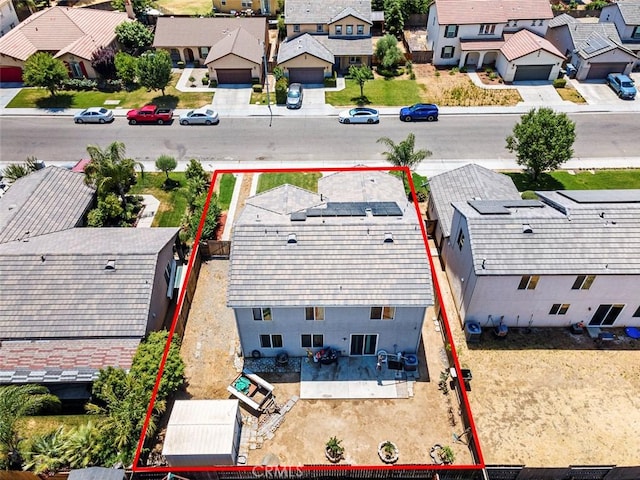1413 La Quinta Way, Madera, CA 93638 - aerial view of residential area with property parcel outlined