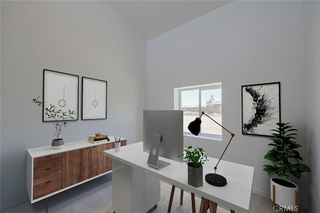 16754 Pauhaska Rd, Apple Valley, CA 92307 - home office with high vaulted ceiling