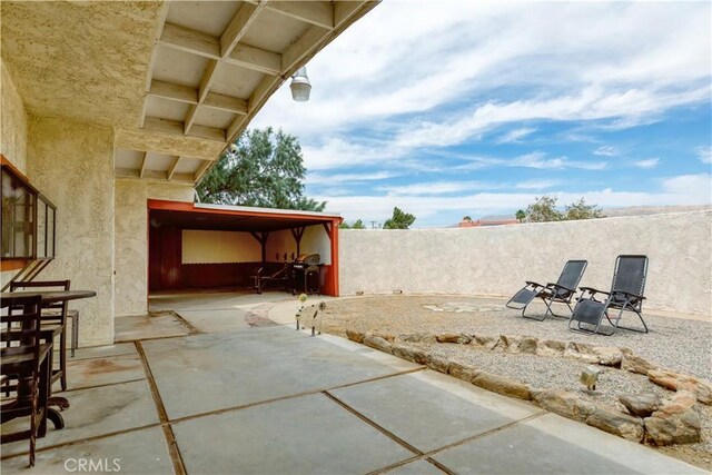 16811 Via Quedo, Desert Hot Springs, CA 92240 - view of patio with a grill