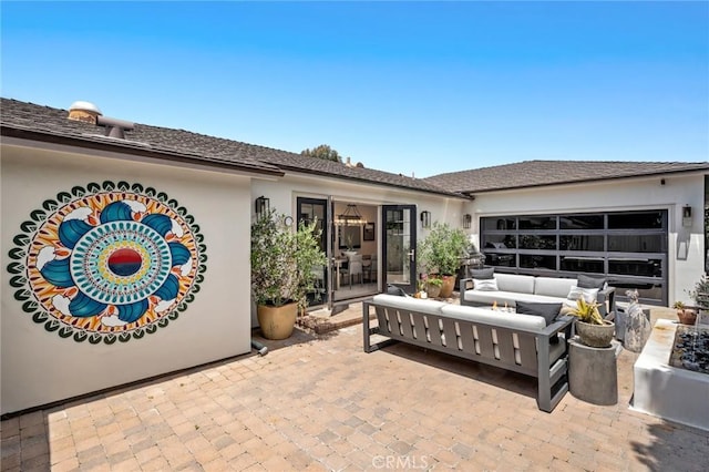 620 Brooks St, Laguna Beach, CA 92651 - view of patio / terrace with an outdoor living space