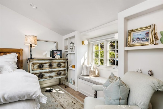 31847 8th Ave, Laguna Beach, CA 92651 - bedroom featuring vaulted ceiling and light wood-style floors