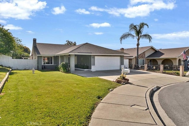 6713 Coral Ct, Rancho Cucamonga, CA 91701 - ranch-style home with concrete driveway and an attached garage