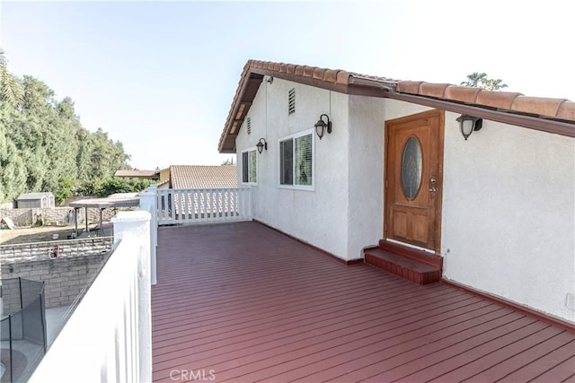 10670 Deering Ave, Chatsworth, CA 91311 - view of wooden deck