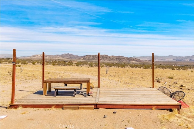 55850 Shannon Rd, Landers, CA 92285 - view of yard featuring a mountain view, view of desert, and a view of countryside
