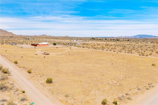 55850 Shannon Rd, Landers, CA 92285 - overview of rural landscape with a desert landscape and a mountain backdrop