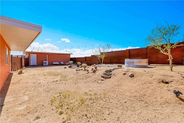 55850 Shannon Rd, Landers, CA 92285 - fenced backyard with a covered hot tub