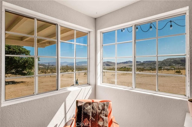55850 Shannon Rd, Landers, CA 92285 - sunroom with a mountain view