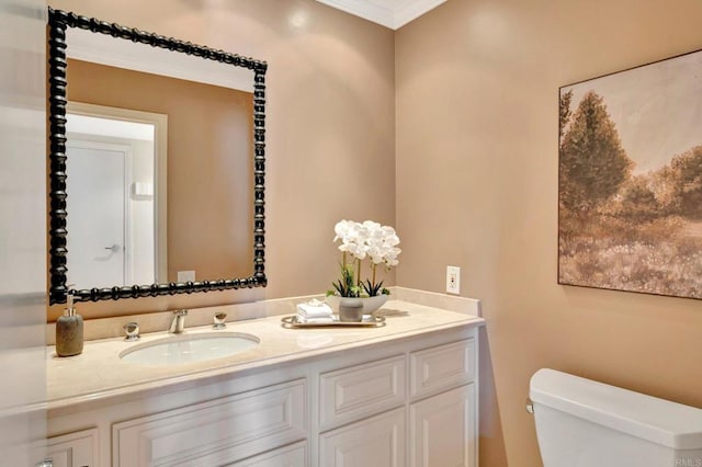 55 Jasmine Creek Dr, Corona Del Mar, CA 92625 - bathroom with double vanity and crown molding