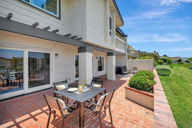 55 Jasmine Creek Dr, Corona Del Mar, CA 92625 - view of patio with outdoor dining area