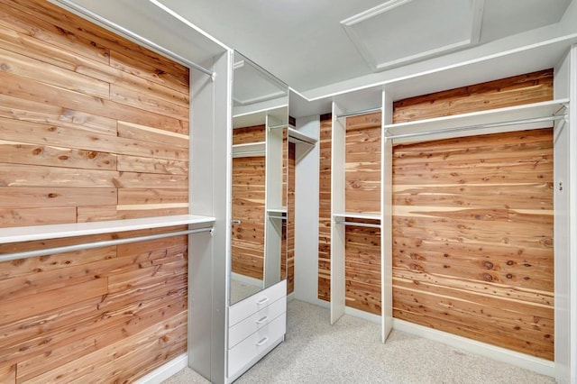 55 Jasmine Creek Dr, Corona Del Mar, CA 92625 - spacious closet featuring attic access and carpet