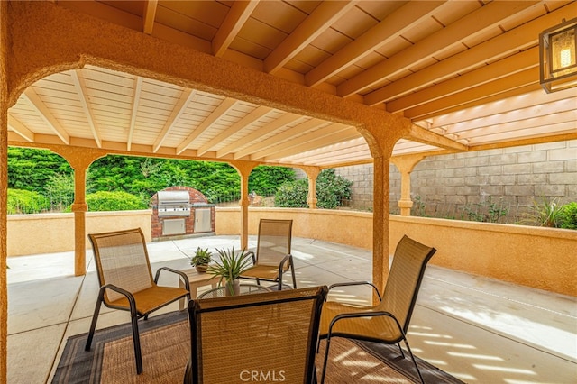 5340 Gardendale Ln, Palmdale, CA 93551 - view of patio with outdoor dining area