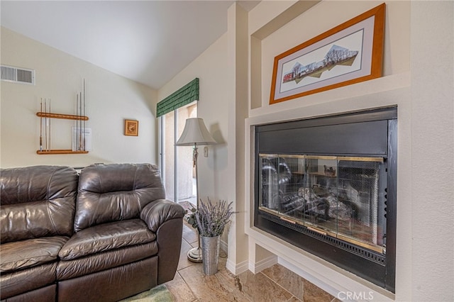5340 Gardendale Ln, Palmdale, CA 93551 - living room featuring a glass covered fireplace
