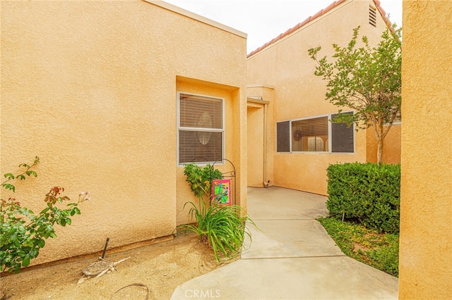 5340 Gardendale Ln, Palmdale, CA 93551 - property entrance featuring stucco siding
