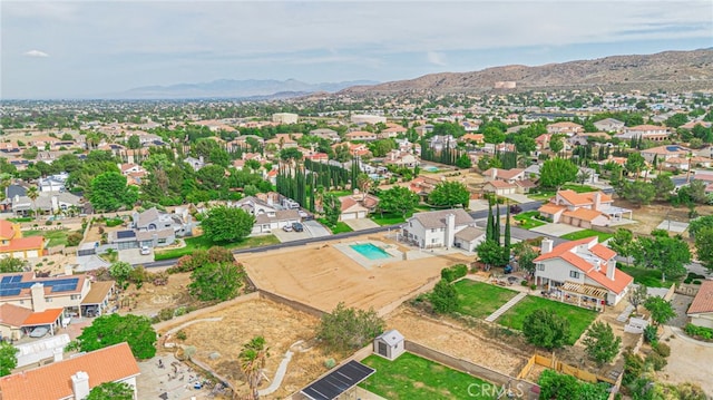 5340 Gardendale Ln, Palmdale, CA 93551 - aerial view of residential area featuring a mountain backdrop